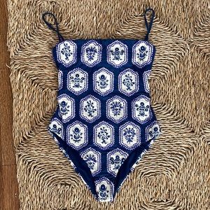 Agua by Agua Bendita embroidered beaded one piece